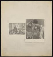 Following rudimentary structural reinforcement of tear at top from verso.