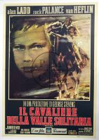 LARGE SNIPE AT TOP SAYS "JACK PALANCE" COVERING THE NAME "JEAN ARTHUR", ON BOTTOM THERE IS A SMALL SNIPE THAT SAYS "JEAN ARTHUR" COVERING THE NAME "JACK PALANCE"