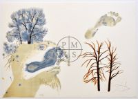 SALVADOR DALI PRINT - LES SAISONS WINTER