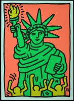 STATUE OF LIBERTY, 1968 BY KEITH HARING