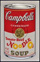 TOMATO-BEEF NOODLE O'S BY ANDY WARHOL