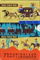 Frontierland Triple, Disneyland Attraction poster