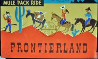 Frontierland Triple, Disneyland Attraction poster