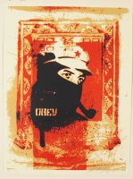 Chinese Soldier Smoking Pipe