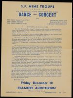 Mime Troupe Handbill