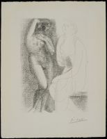 B.139 Nude Before a Statue