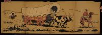 Covered Wagon Train Crossing the Prairie