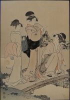 Utamaro Woodblock Print