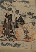 Utamaro Woodblock Print