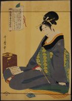 Utamoro Woodblock Print