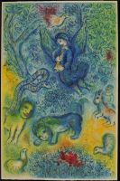 La flûte enchantée by Marc Chagall