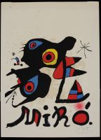 Poster for the Exhibition by Joan Miro 1974