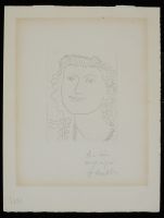 Matisse portrait With Inscription