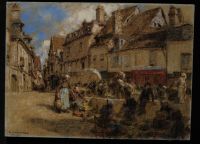 Le marche dans le vieux Bourges 