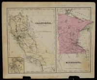 Map of California and Minnesota 