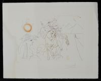 Salvador Dali Etching 