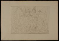 Cheval Mourant Entoure dune famille de saltimbanques