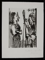 Peintre Et Models en Robe Impreme (B. 1163)