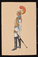 Soldier Side Stance Gold Breast Plate