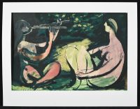 Flute Player and Seated Nude