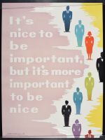 It's Nice to be Important