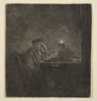 Student at a Table