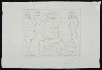 Bacchanale with Owl and Young Masked Man