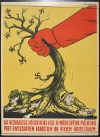 Red Hand Pulls Nazi Tree