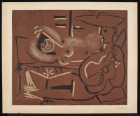 Femme Couchée et Guitariste