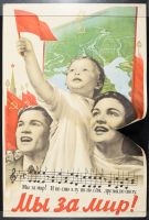 Soviet Family/Child w/Flag