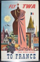 Fly TWA Trans World Airlines To France 