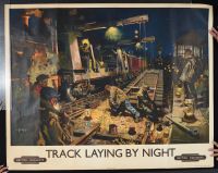 Track laying by night