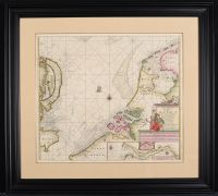 Sea chart of the English Channel by Pieter Goss