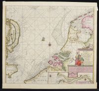 Sea chart of the English Channel by Pieter Goss