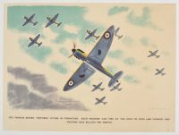 The Famous British Spitfires in Line Formation 