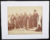 Albumen Print- Men standing