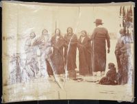 Albumen Print- Men standing 