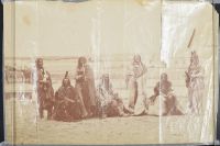 Albumen Print- Men sitting and standing