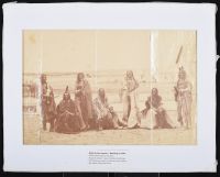 Albumen Print- Men sitting and standing