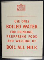 Use Only Boiled Water For Drinking, Preparing Food, and Washing Up, Boil All Milk