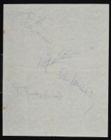 Beatles Autograph set