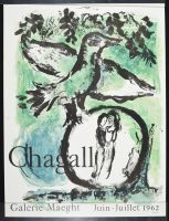 Marc Chagall Oiseau Vert 1962 Green Bird