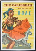 The Caribbean fly there by BOAC