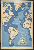BOAC World Air Routes Western Hemisphere
