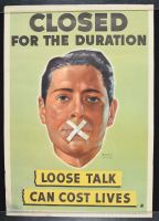 Loose Talk Can Cost Lives Closed for the Duration