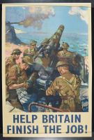 Help Britain Finish the Job- Men with Cannon