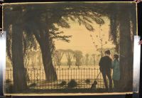 Couple surrounded by trees