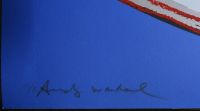 Andy Warhol signature at bottom left