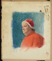 Religious Watercolor portrait