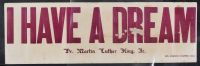 I Have a Dream Bumper Sticker